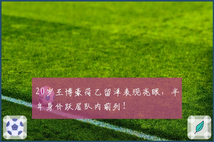 20岁王博豪荷乙留洋表现亮眼，半年身价跃居队内前列！